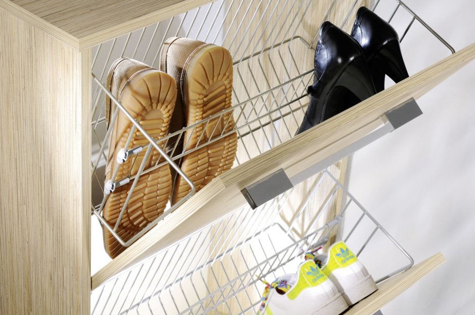 Полка сетчатая обувная , 300*3000 мм схема крепления