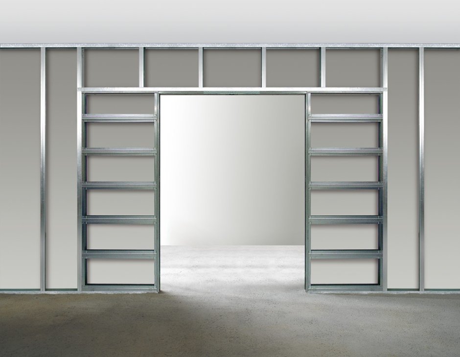 Потайная дверь в гардеробную комнату