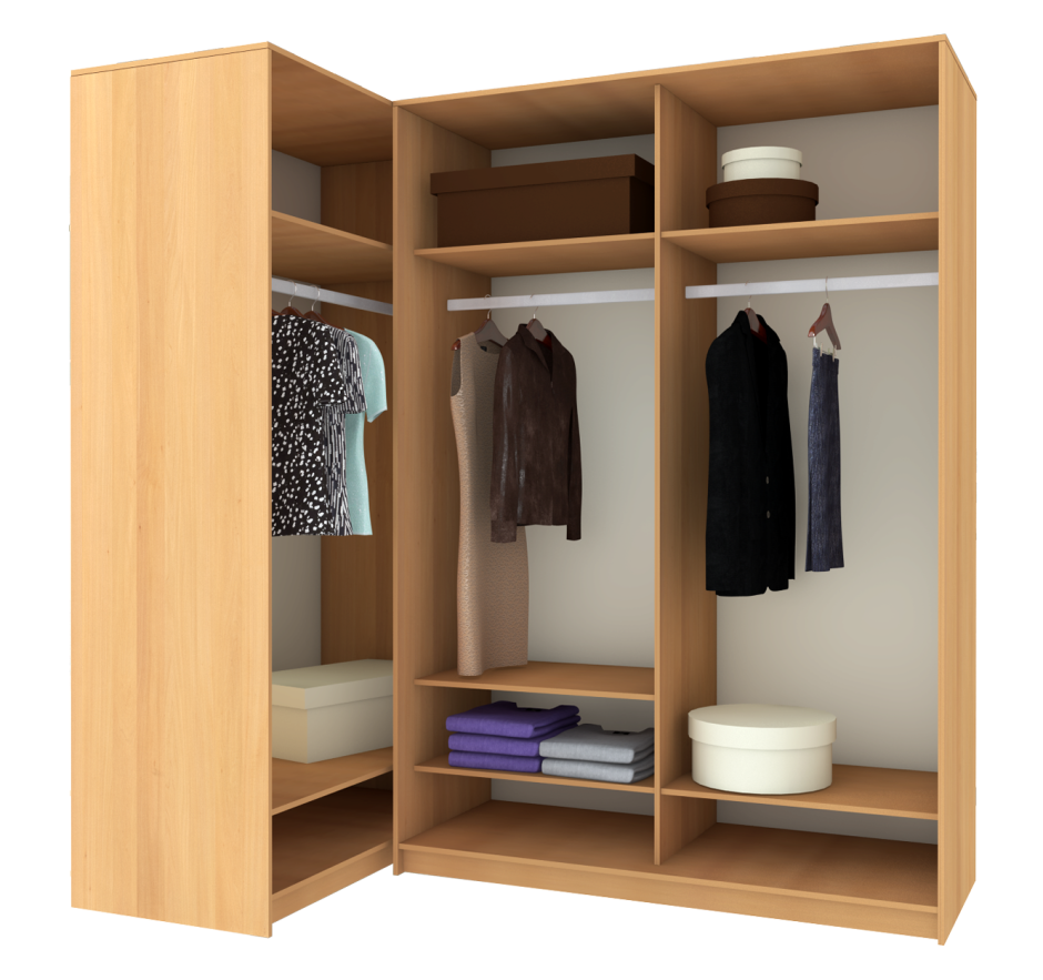 Угловой шкаф наполнение