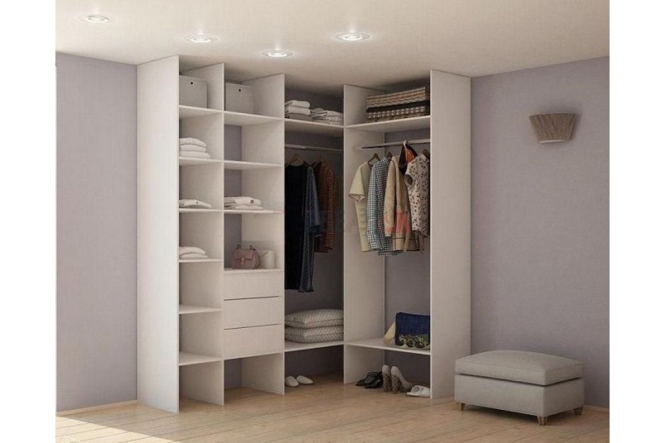 Угловые гардеробные шкафы