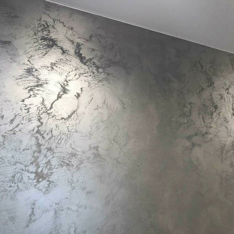 Венецианская штукатурка серебро