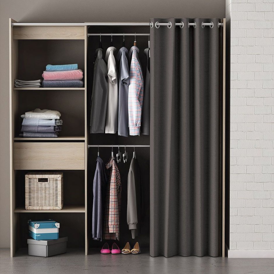 Шкаф со шторой