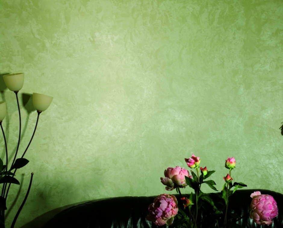 Зеленая стена штукатурка