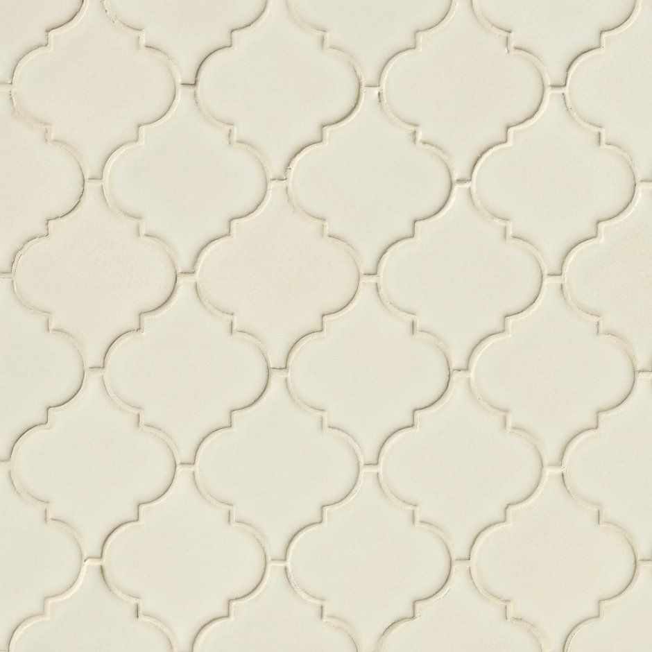 Плитка Арабеска малая, 93x83x7 мм, белая, Penta Ceramica