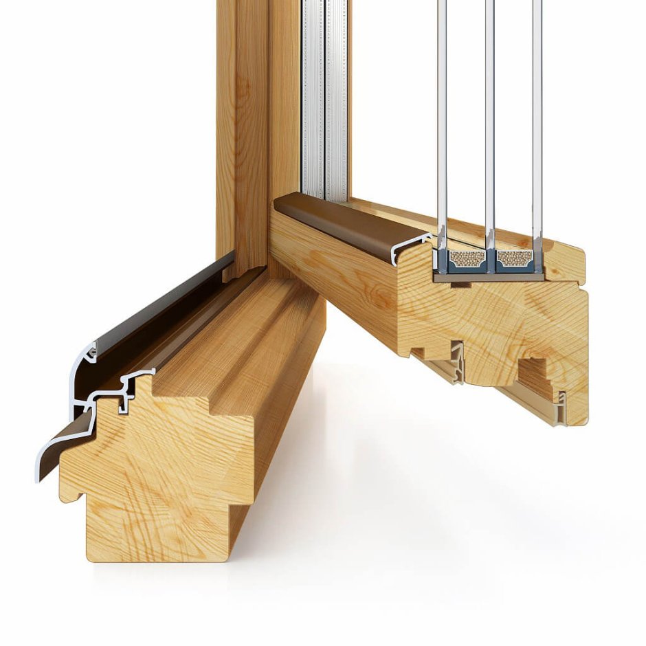 Оконный профиль сосна