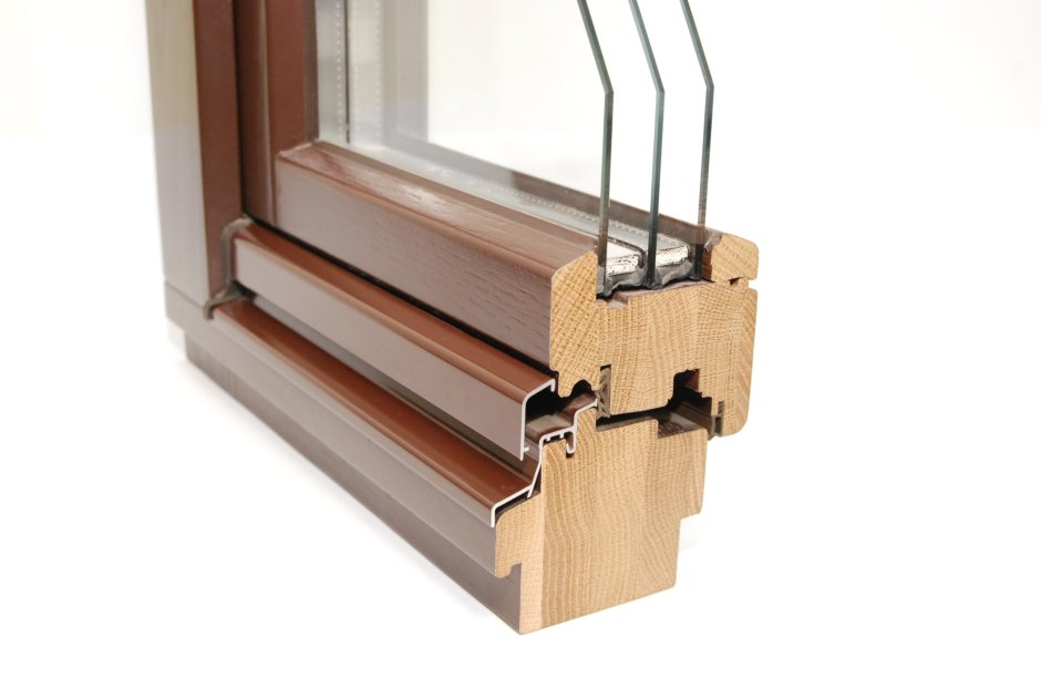 Сечение профиля деревянного окна 78мм