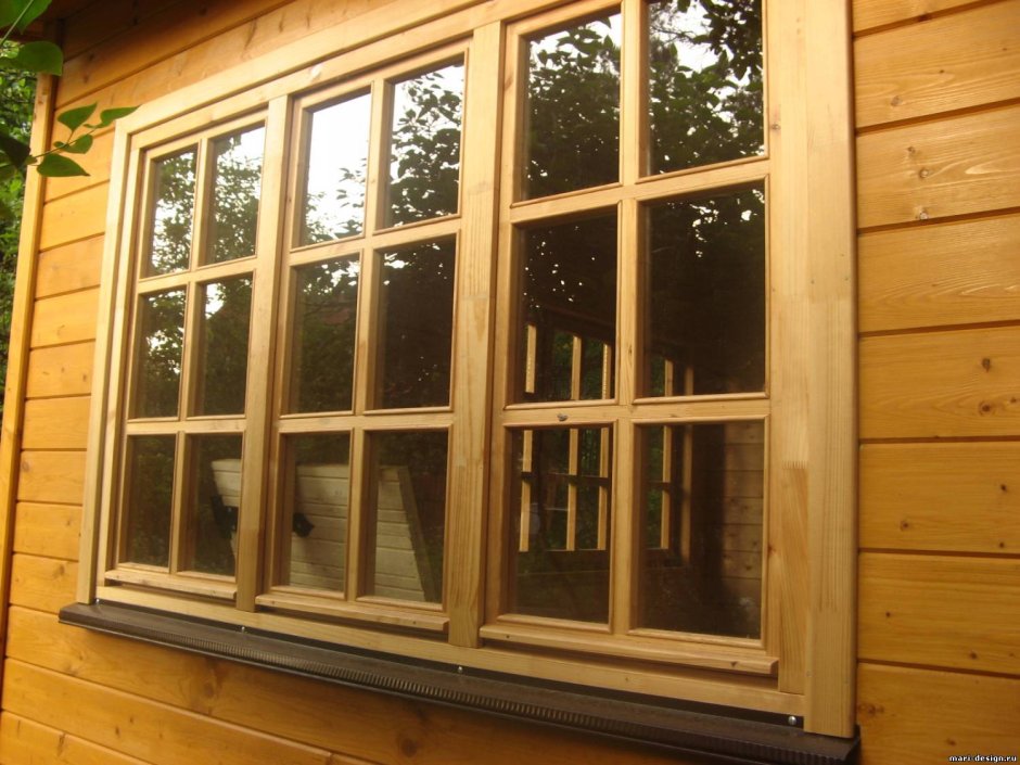 Деревянные окна для дачи