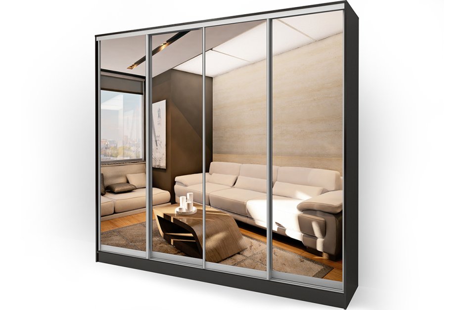 Шкаф купе Версаль 4-х дверный с зеркалами