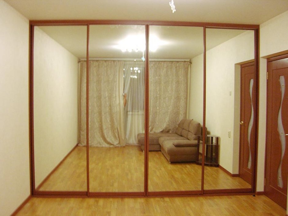 Шкаф купе зеркальный 4 двери