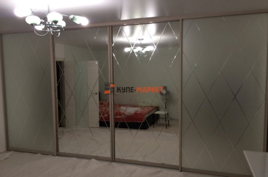 Шкаф-купе аристо с фацетом