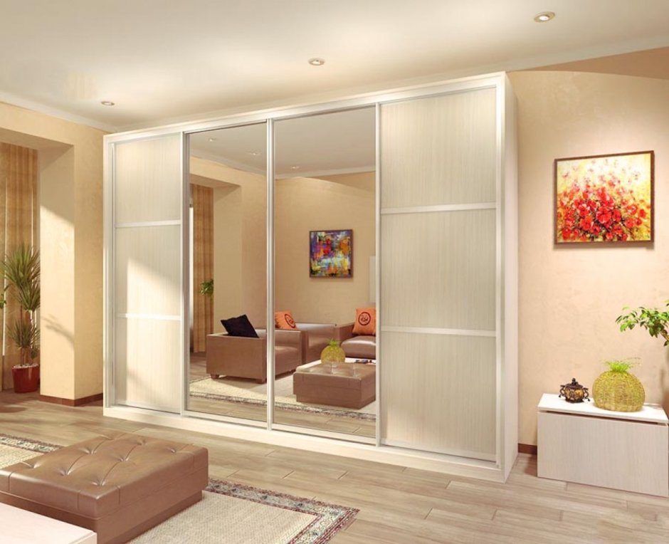 Шкаф-купе Альянс-4 четырехдверный