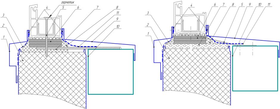Алюминиевый порог Roto Eifel
