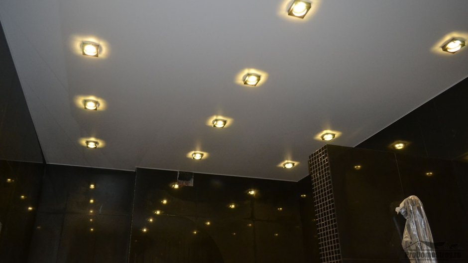 Виды потолочных светильников для натяжных потолков