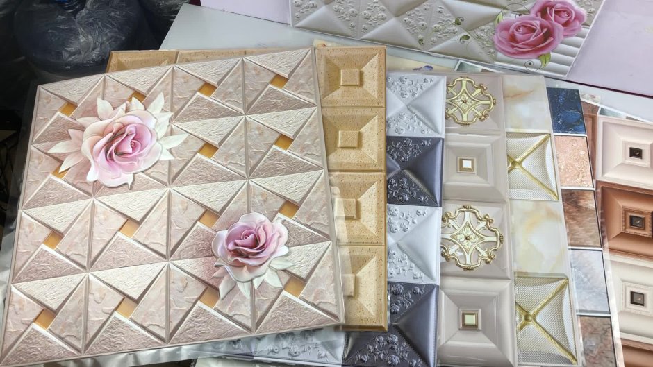 Гибкие панели 3д для стен самоклеющаяся