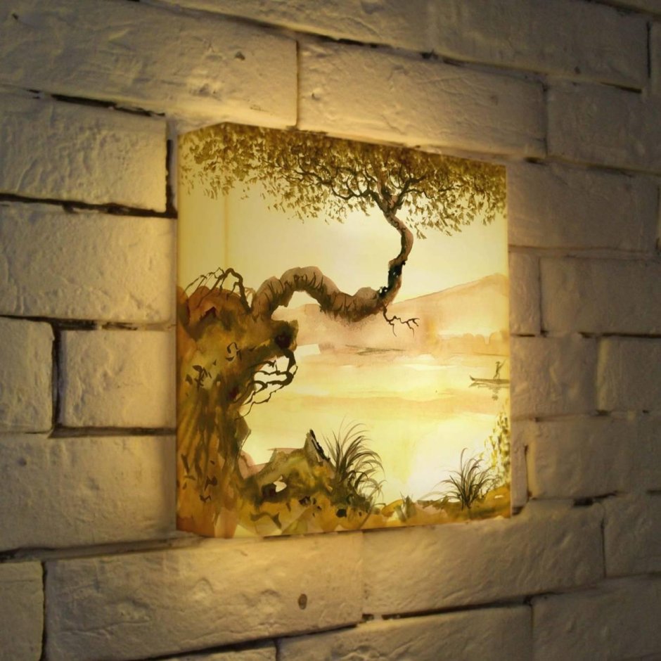 Многослойные картины с подсветкой