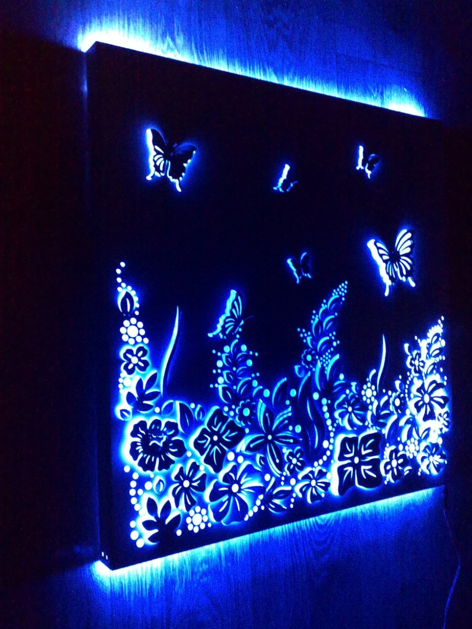 Картина с неоновой подсветкой