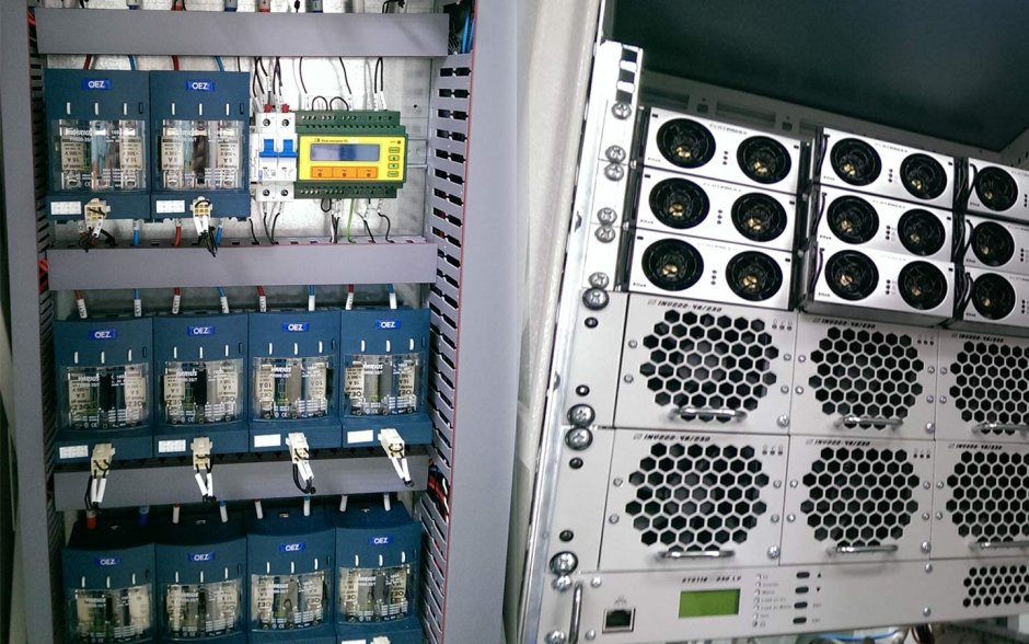 Монтаж АКБ В щите оперативного тока шот 02-220-60