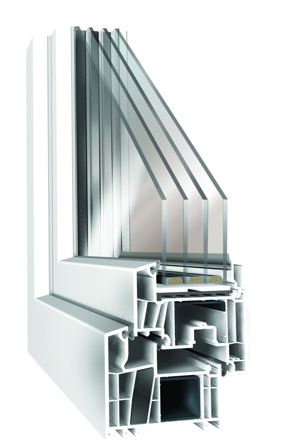 Профиль 6 камерный системы Decco