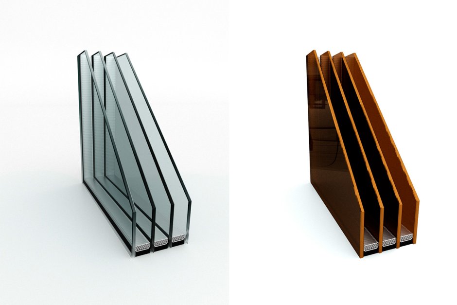 Трехкамерный стеклопакет