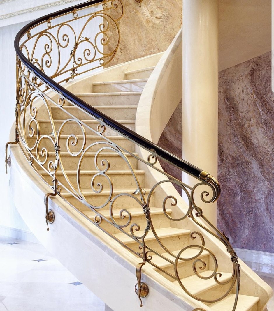 Кованые перила для лестницы