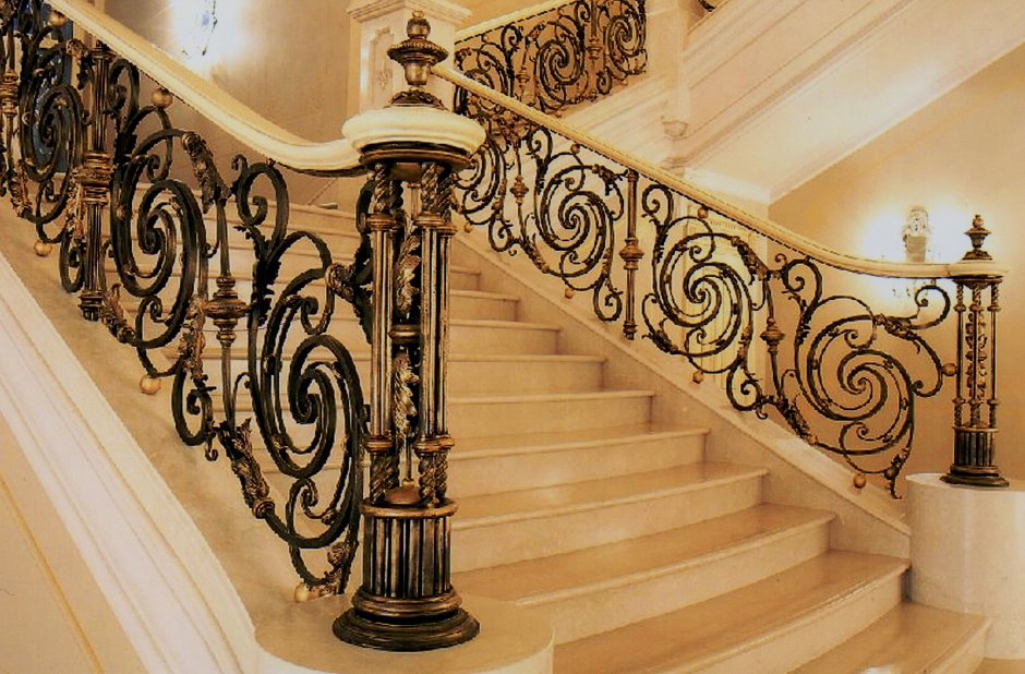 Перила для лестниц в классическом стиле