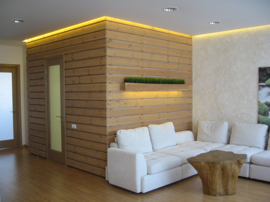 Вагонка в интерьере спальни