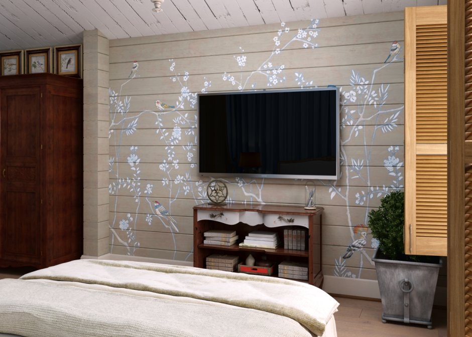 Тиккурила имитация бруса в интерьере