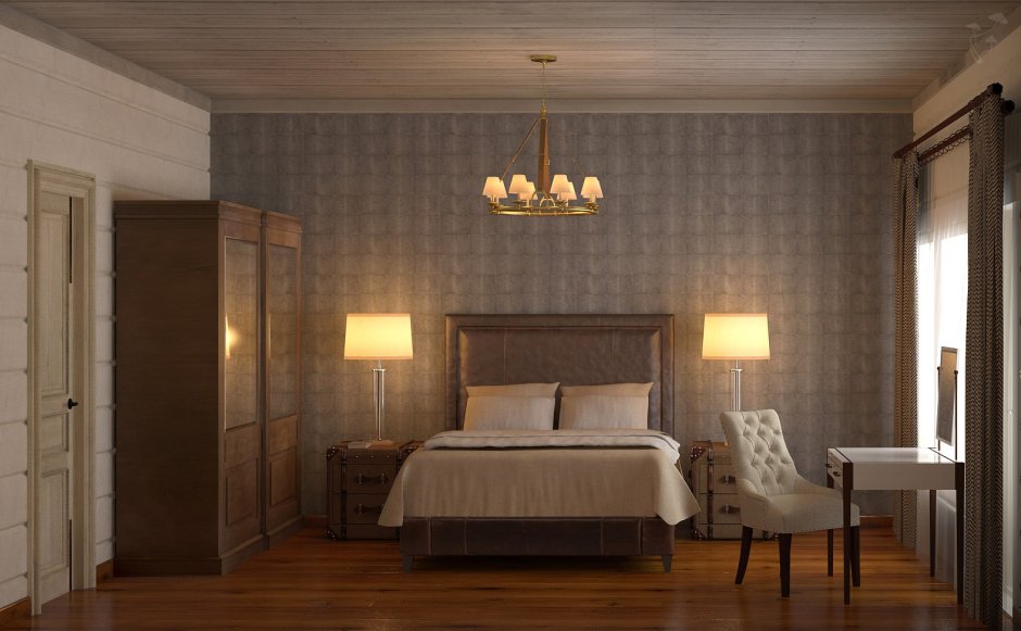 Интерьер блокхаус сосна