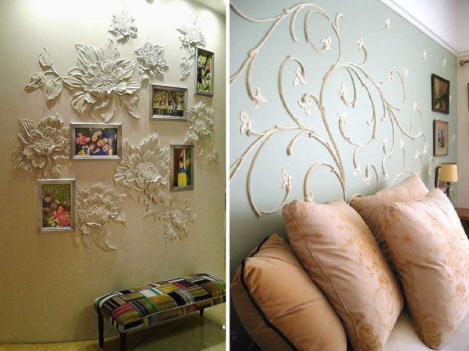 Гипс на стену декор