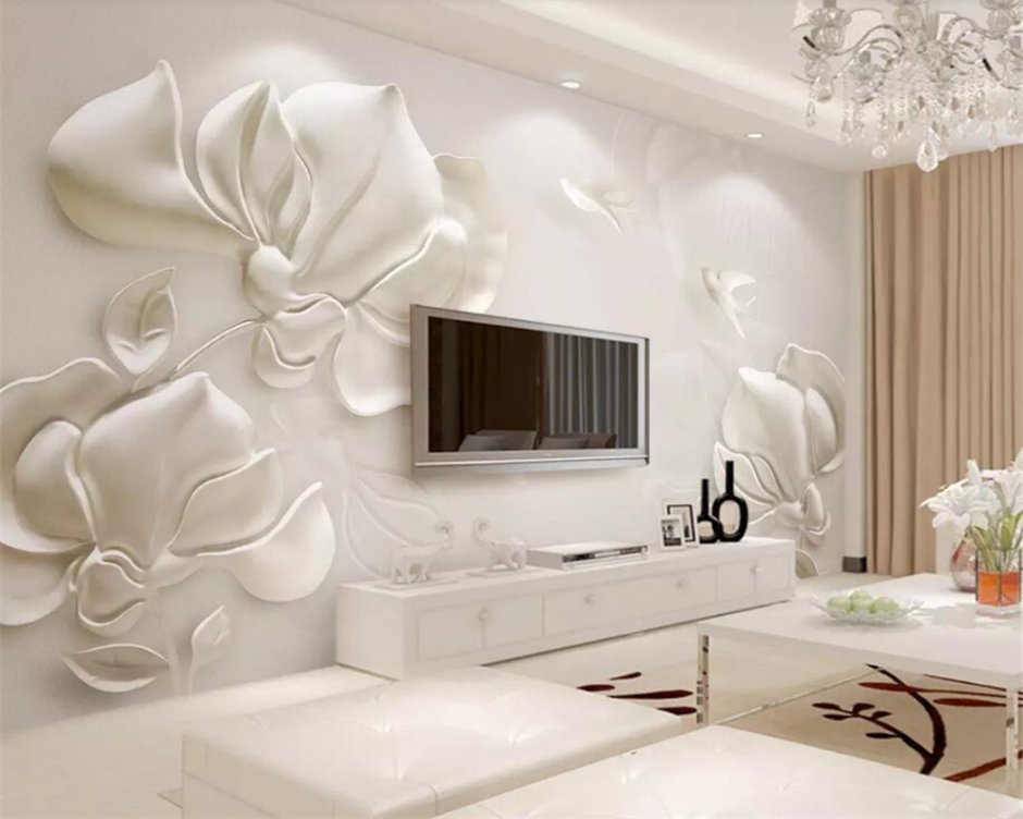 Фотообои для спальни объемные