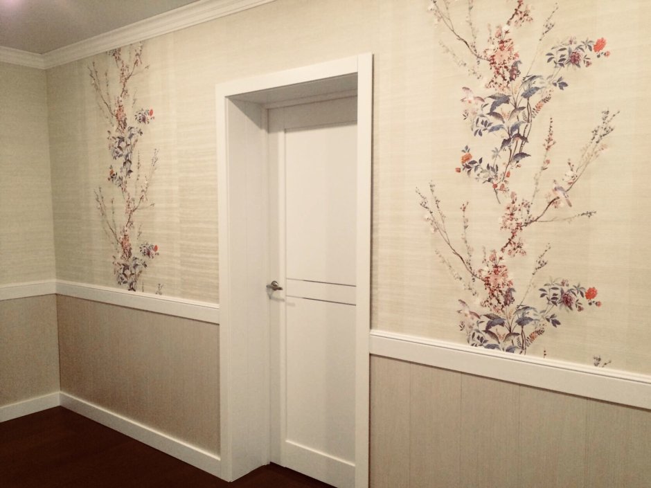 Обои в коридор с бордюром