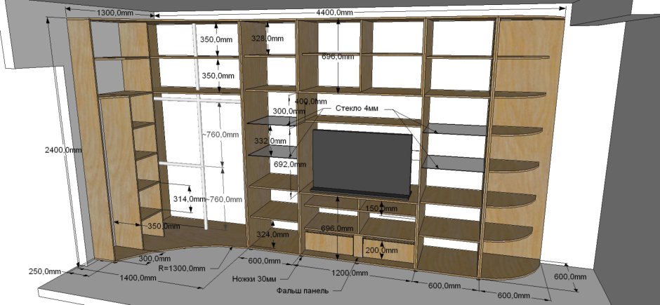 Шкаф Кастл распашной