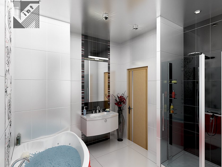 Раскладка плитки в ванной