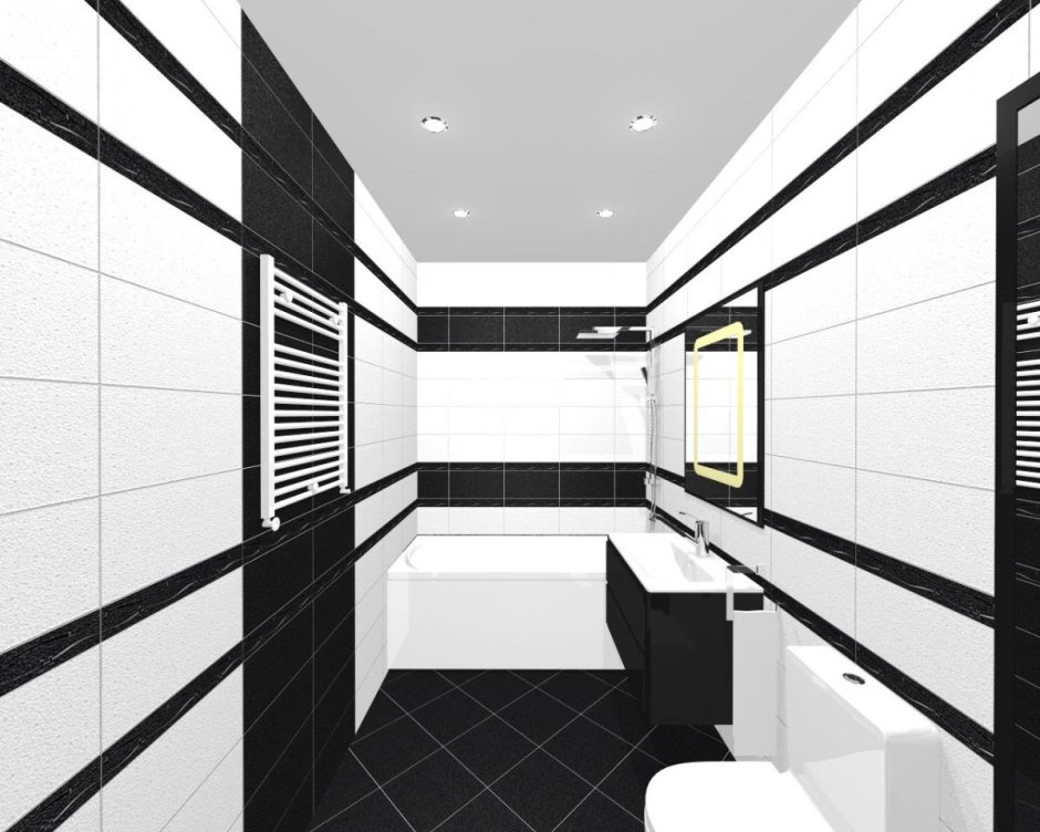 Раскладка плитки в санузле