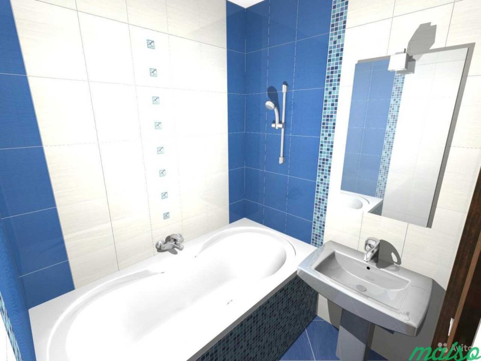 Кафельная плитка для маленькой ванной