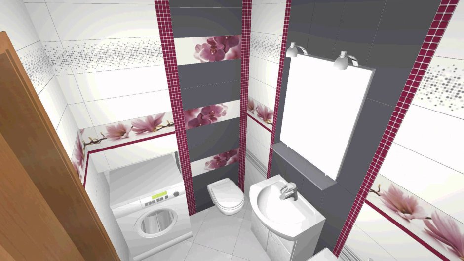 Раскладка плитки в ванной чертеж