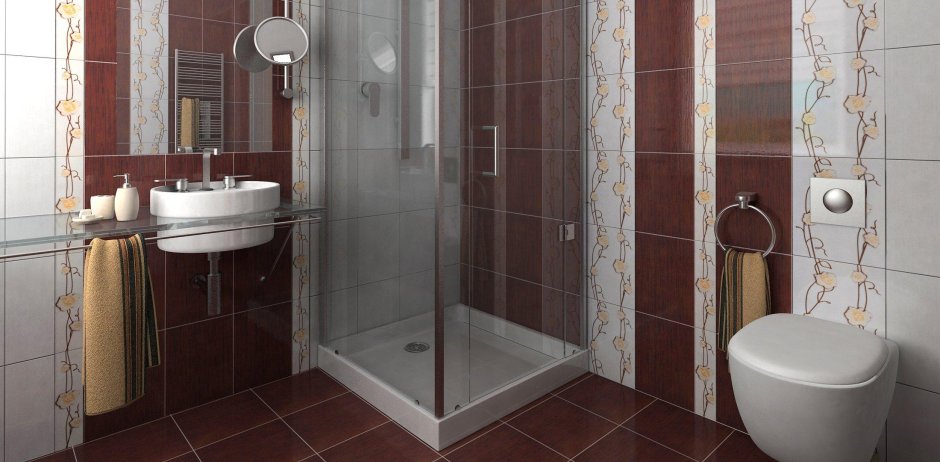 Проект раскладки плитки в ванной