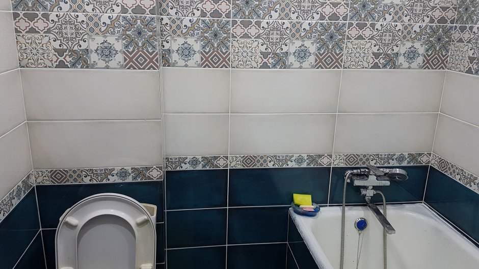 Раскладка плитки в ванной