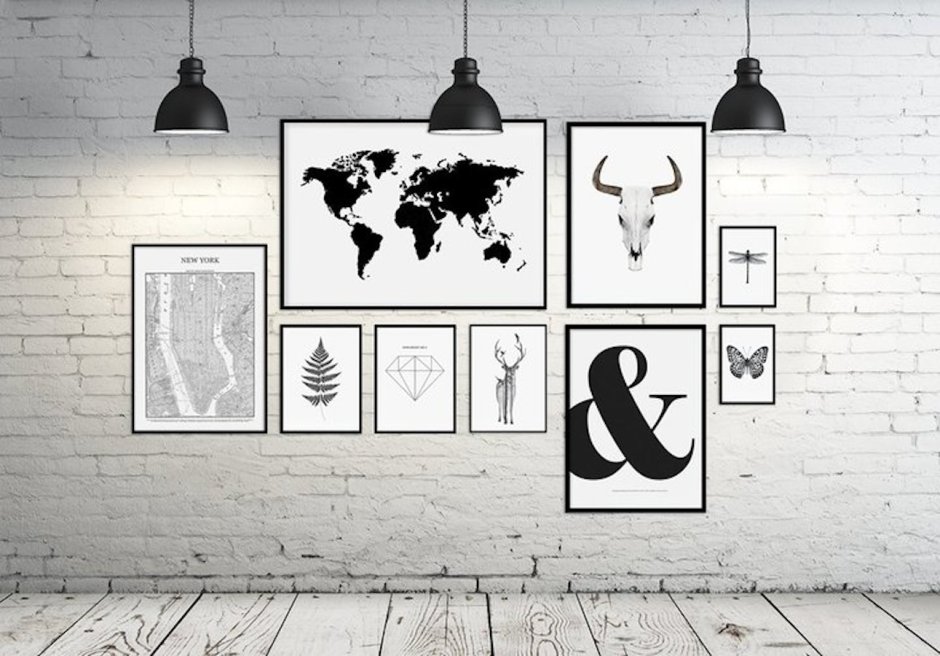 Эстетичные картинки на стену в комнате