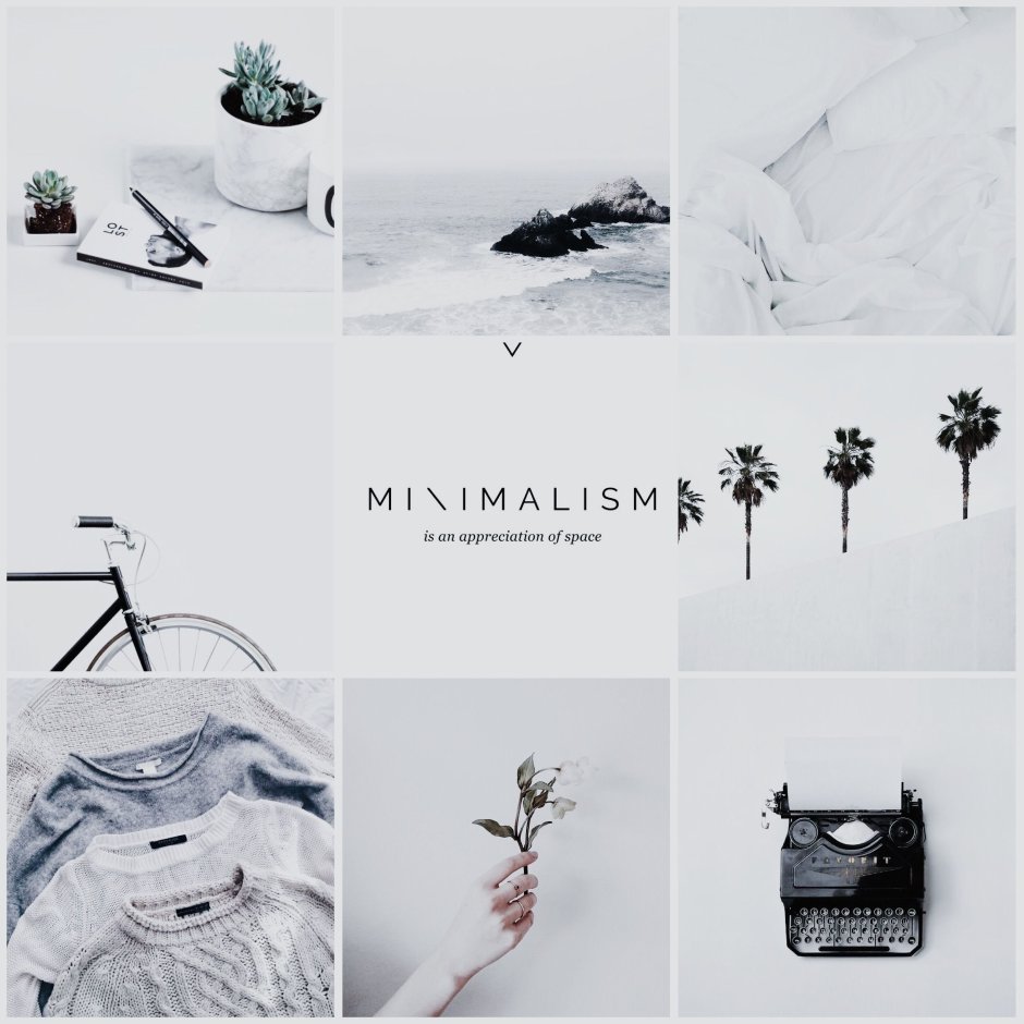 Мудборд Эстетика Минимализм