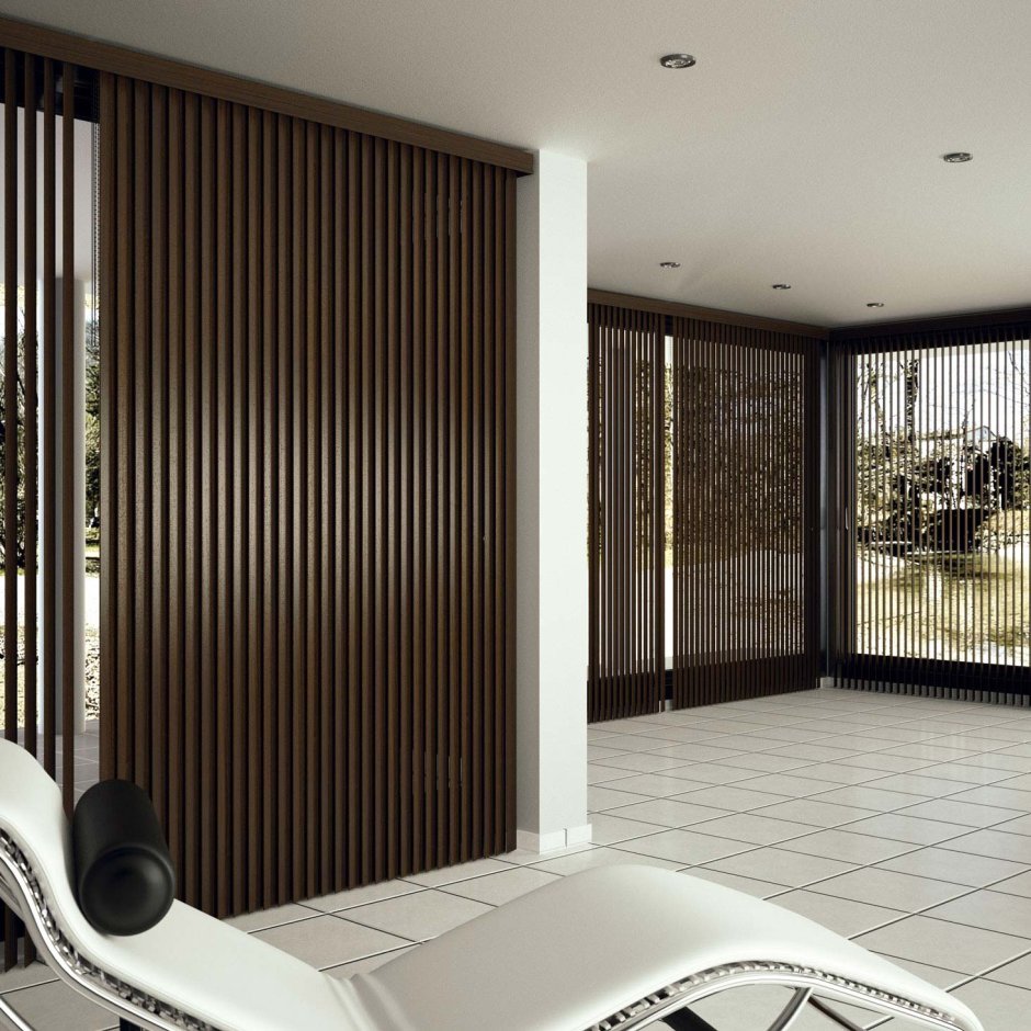 Вертикальные деревянные жалюзи