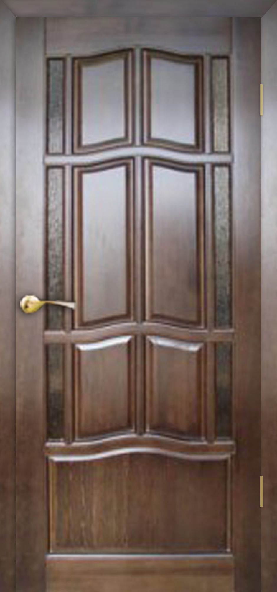 Межкомнатная дверь из массива Ампир до (орех) 2000x600