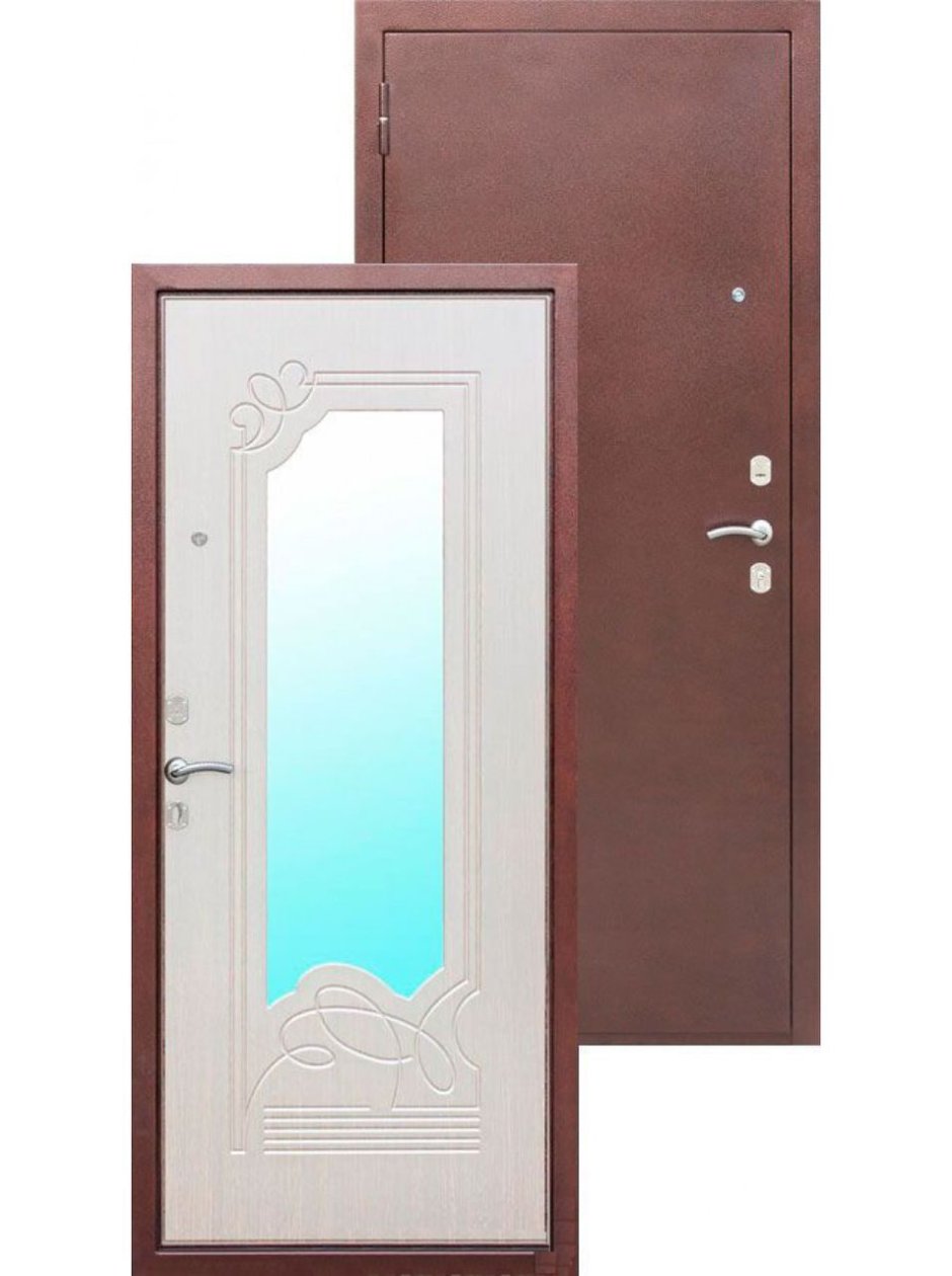 Дверь металлическая Ampir белый ясень