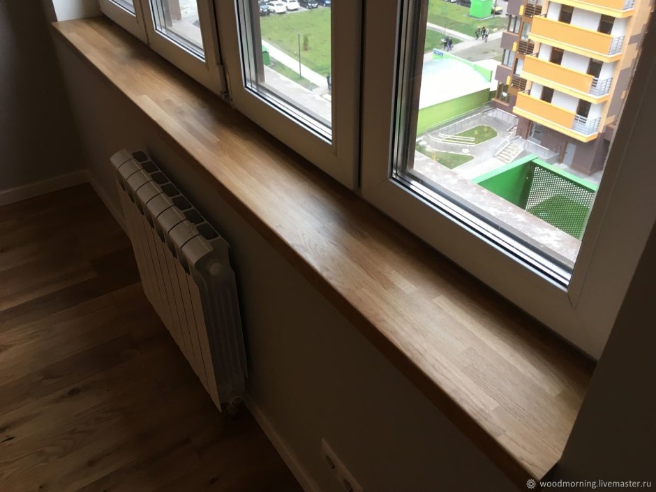 Подоконник клееный дуб