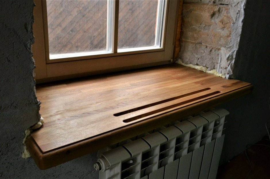 Текстура подоконника из дерева