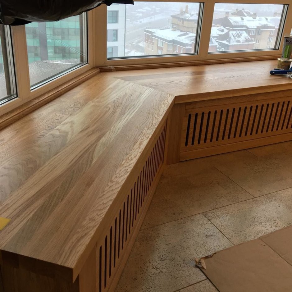 Подоконник из дерева