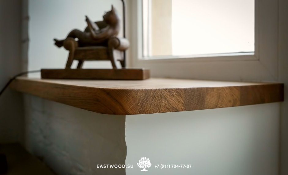 Деревянные подоконники в интерьере