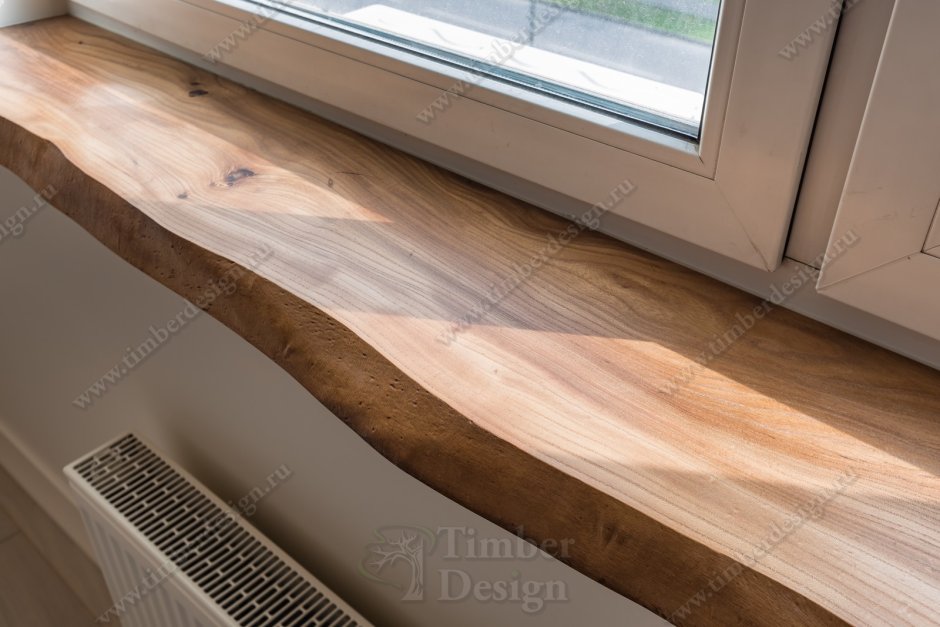 Деревянные подоконники в интерьере