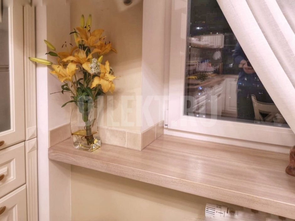 Подоконник из лиственницы