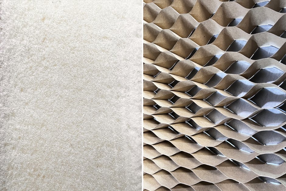 Сотовый картон для дверей